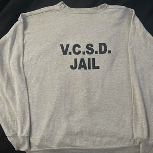 Rare!!! VCSD grey inmate jail sweatshirt